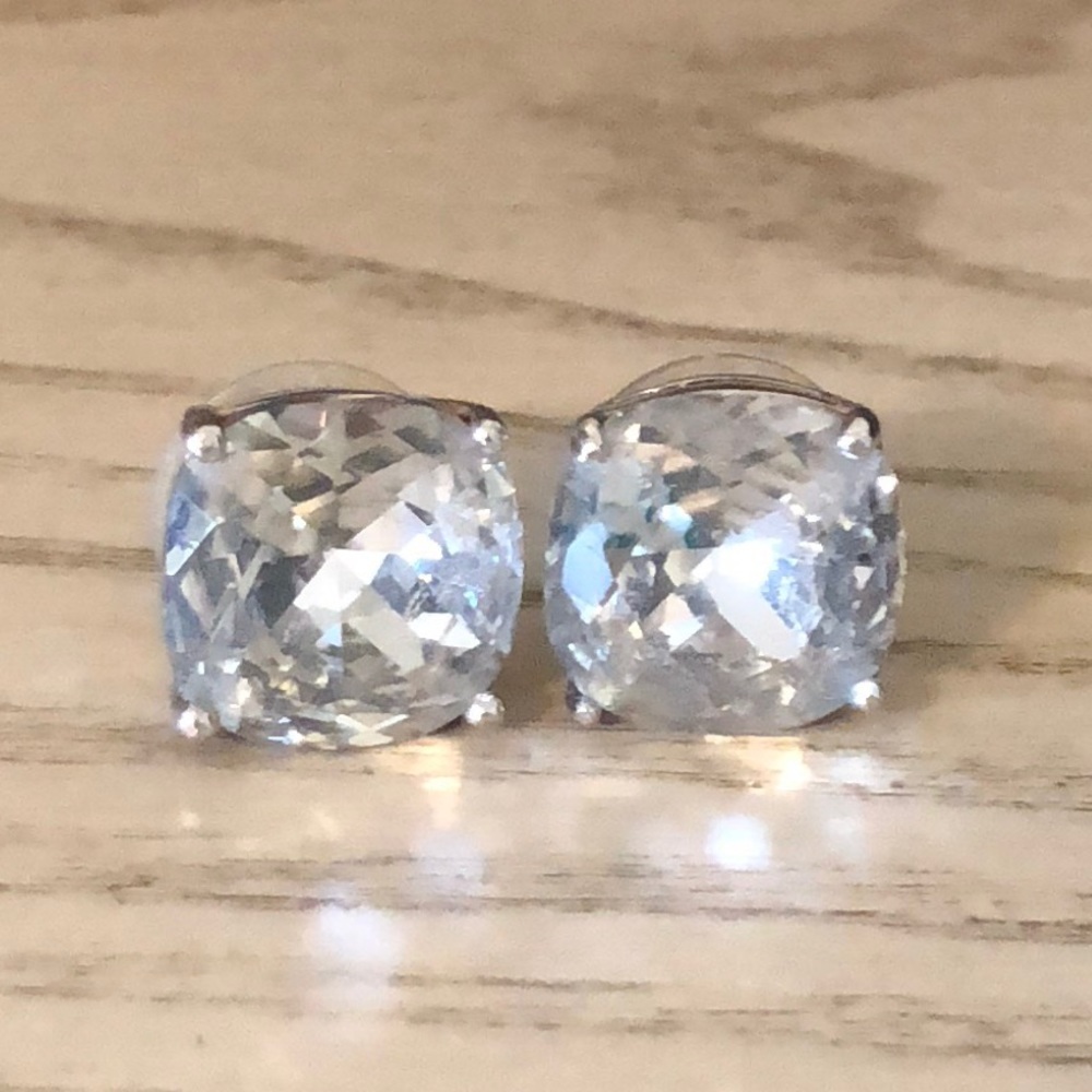 Kate Spade silver crystal earrings